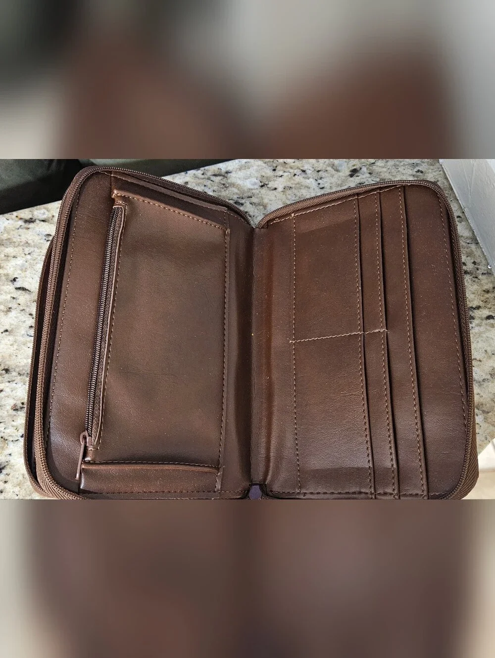 Enzo Baglioni Vintage Zippered 6-Ring Personal Organizer Planner - Brand New!